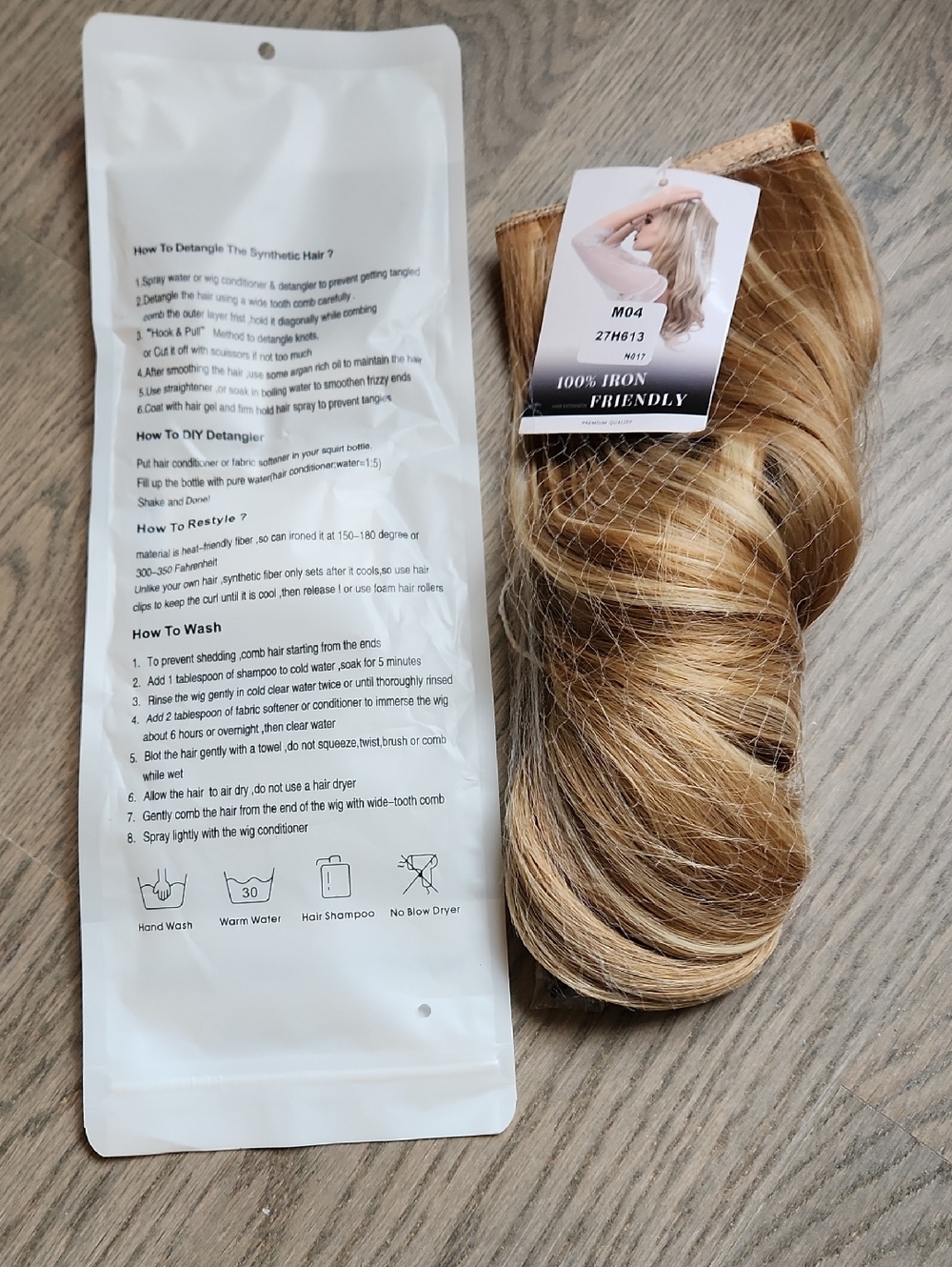 Hair Extensuion: Honey Blonde HALO Women's Hair Extension